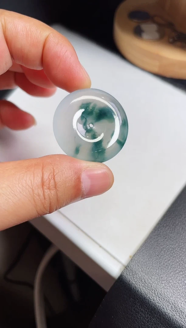 颈饰未镶嵌翡翠【4】平安扣尺寸30.2  5.7