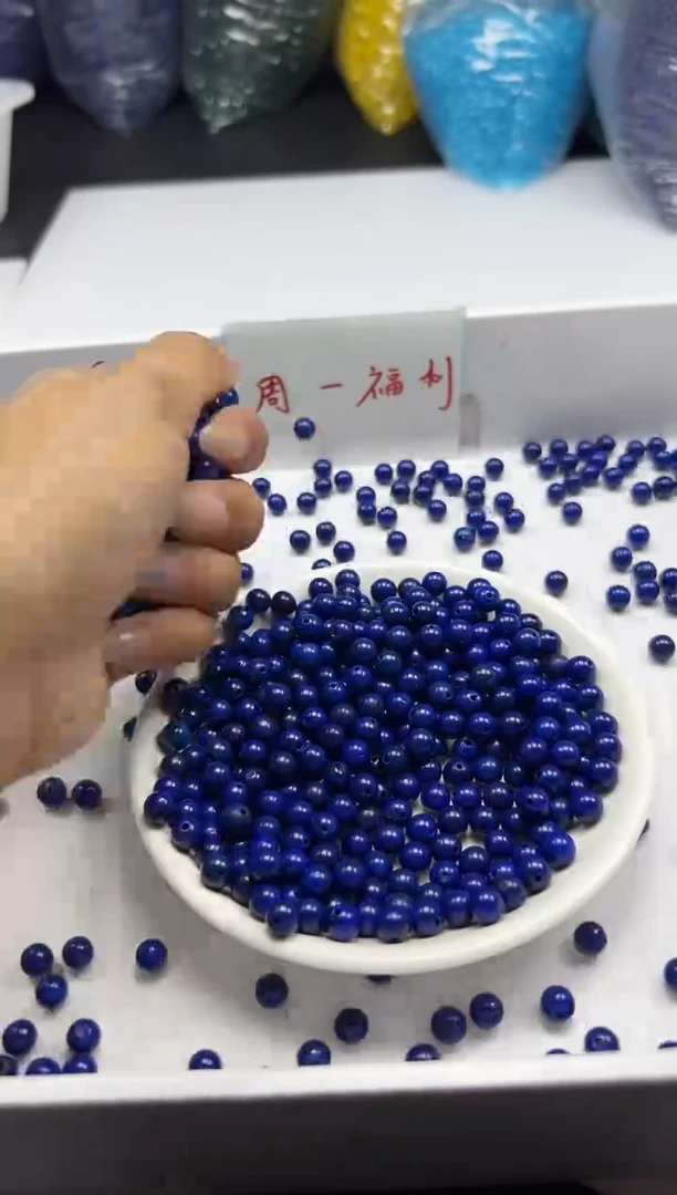 未镶嵌颈饰玛瑙/玉髓w241青*金石6mm*30颗