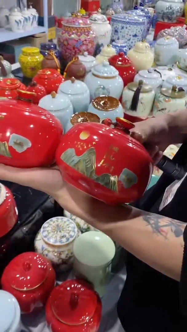 【闪购商品】罐陶瓷茶叶罐储物密封罐家用绿茶红茶普洱龙井