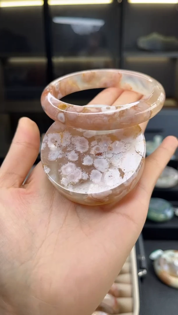 石英质玉手镯未镶嵌64圈口（赠送镯心）604