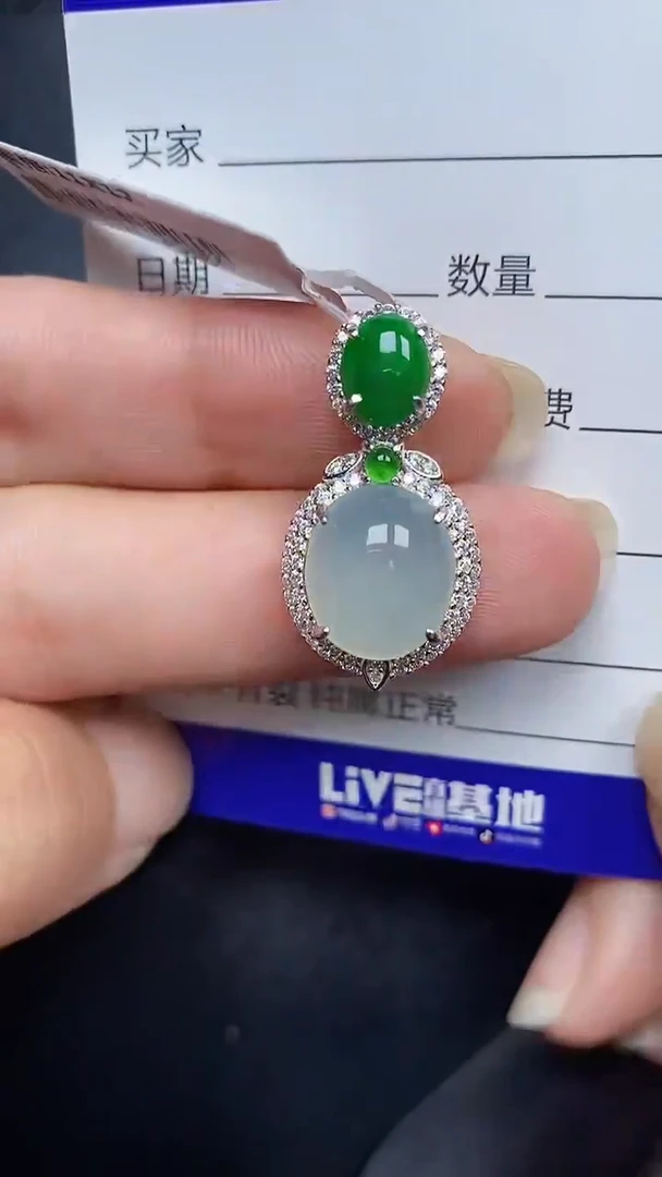 银S925镶嵌戒指翡翠3850