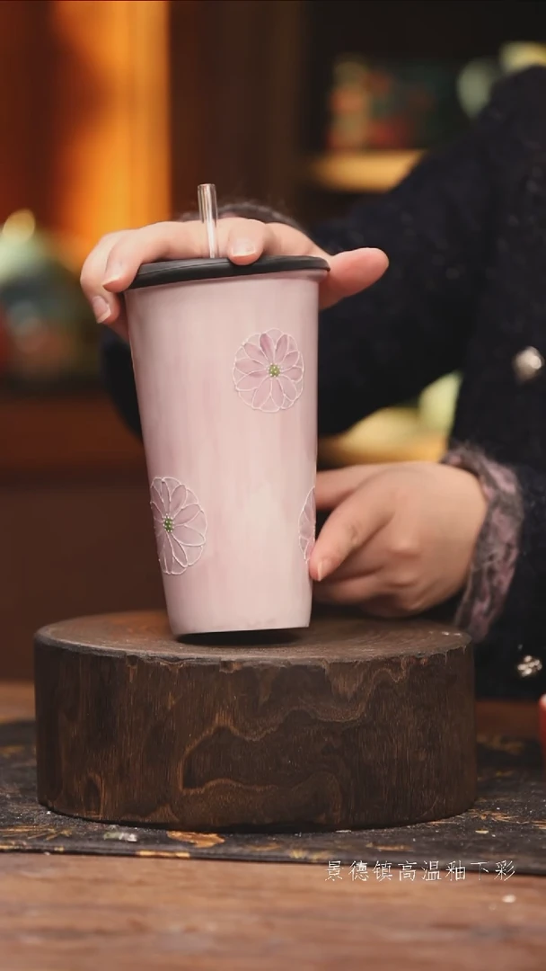 陶瓷景德镇高温釉下手绘陶瓷@L191@