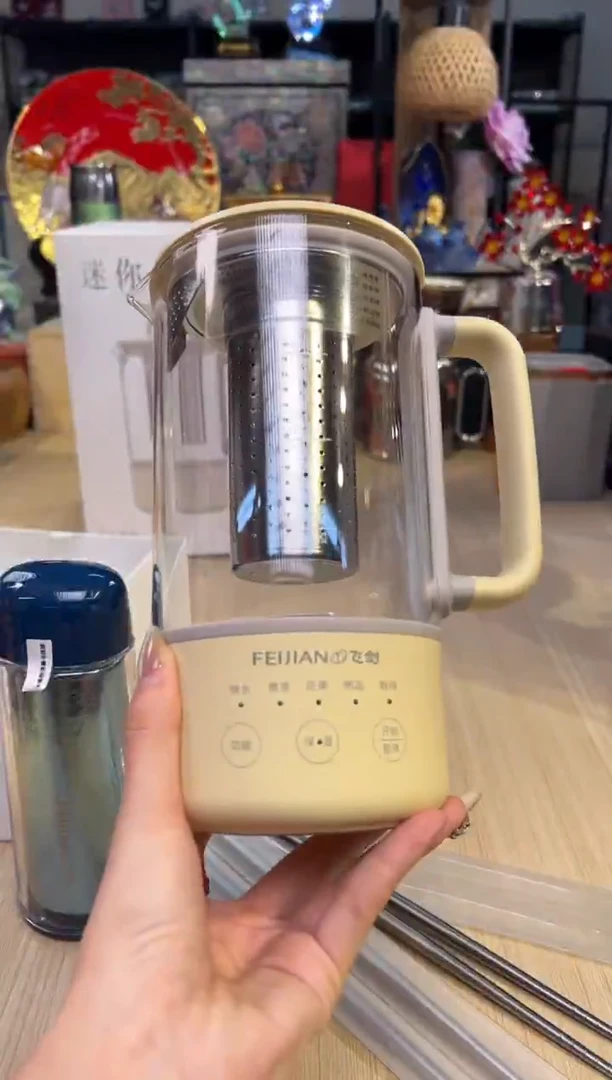 100钛煮茶壶600ML-奶酪黄+