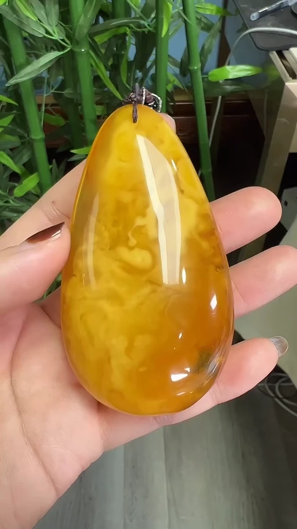 琥珀颈饰未镶嵌吉*吊坠