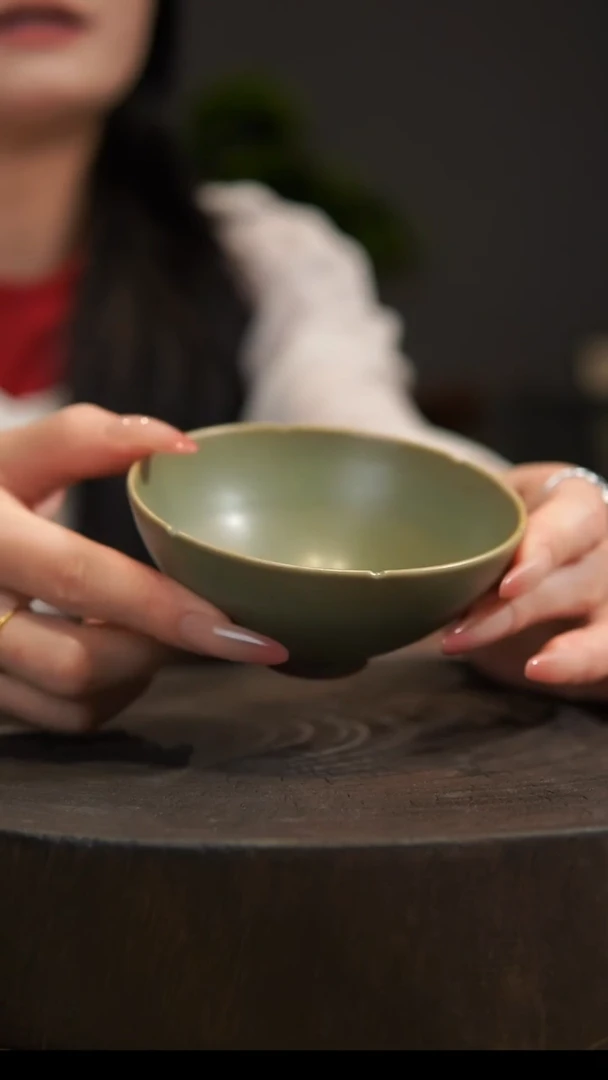 杯子葵口杯 汝州原产地  原矿老釉