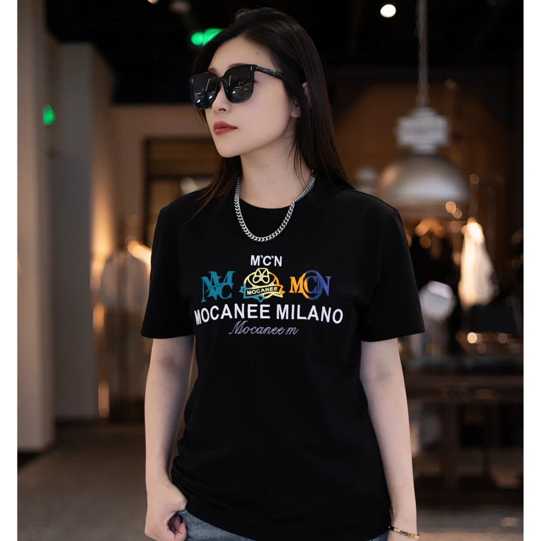 MOCANEE/慕卡仑2025新透气凉感百搭男士极简休闲显瘦圆领T恤衫