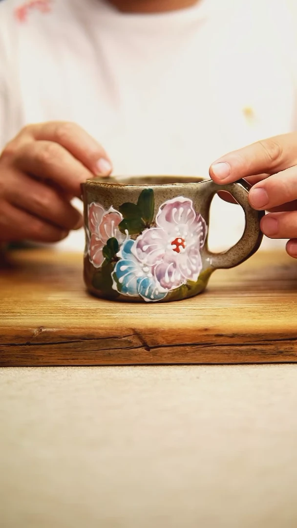 @@陶园瓷舍@@纯手工手绘@高温釉下彩
