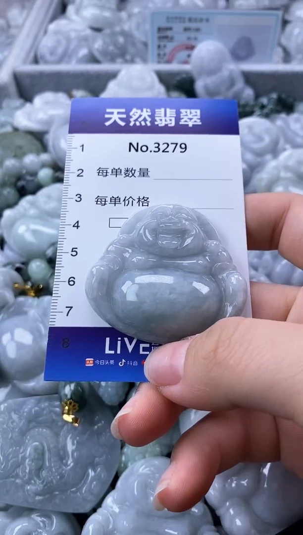 翡翠未镶嵌颈饰缅甸A货翡翠3279