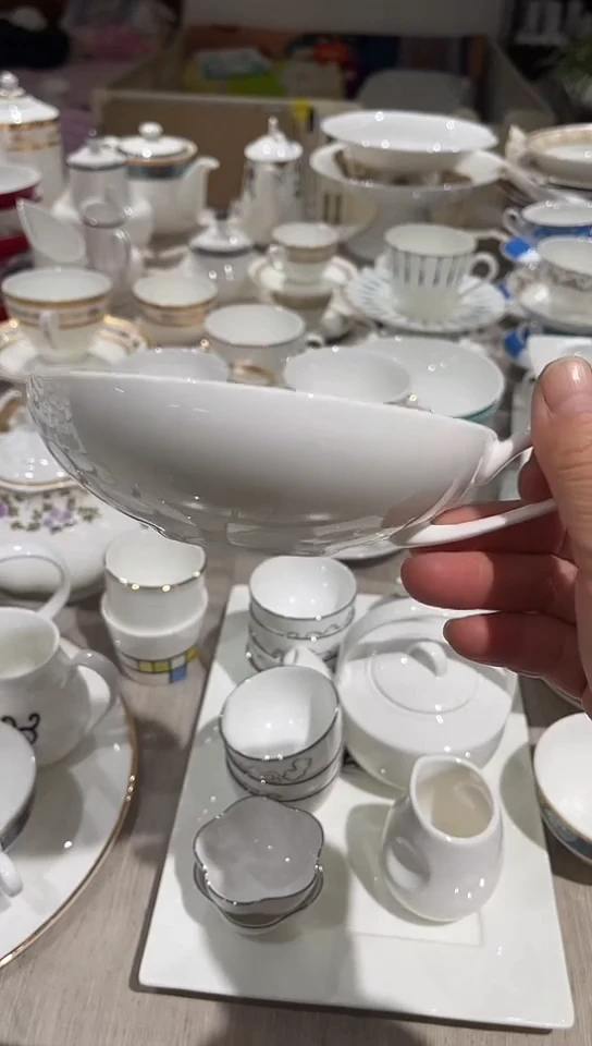 瓷杯子2个白瓷无底标