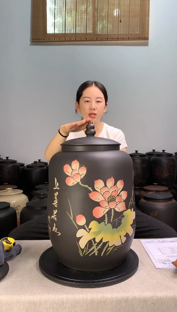 建水紫陶茶缸微瑕疵