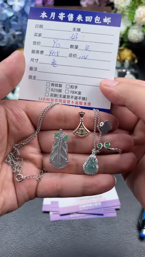 翡翠未镶嵌颈饰好***～挂件