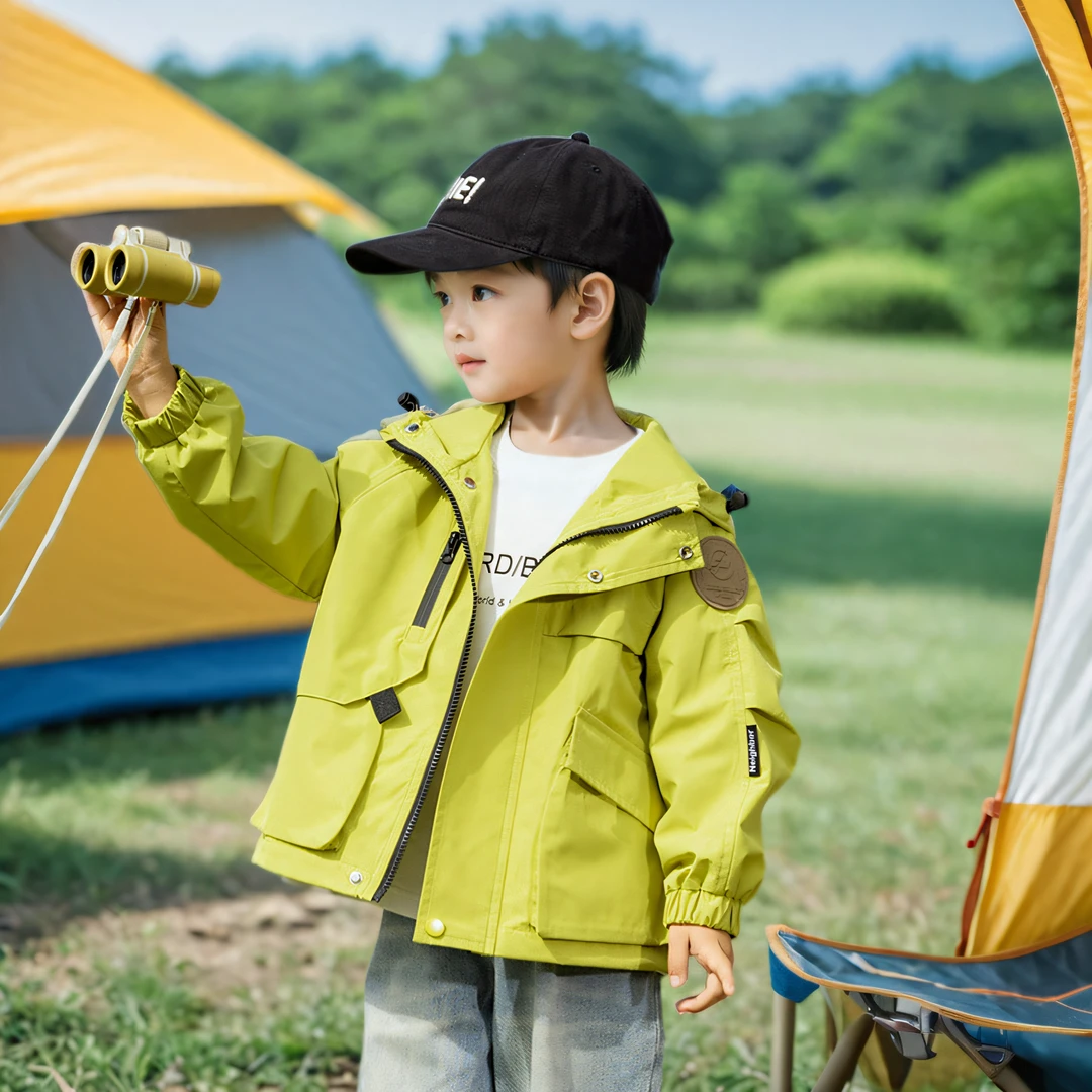 童装2025新款男童外套春秋款儿童宝宝秋装冲锋衣小男孩子秋季衣服