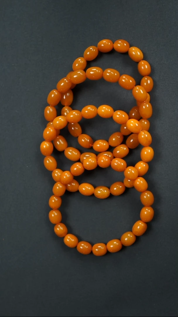 手串琥珀未镶嵌蜜蜡手串发其一