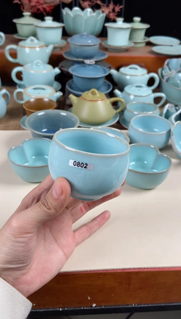 【闪购商品】其他802号全品龙蛋杯杨聚斌原泥胎天蓝