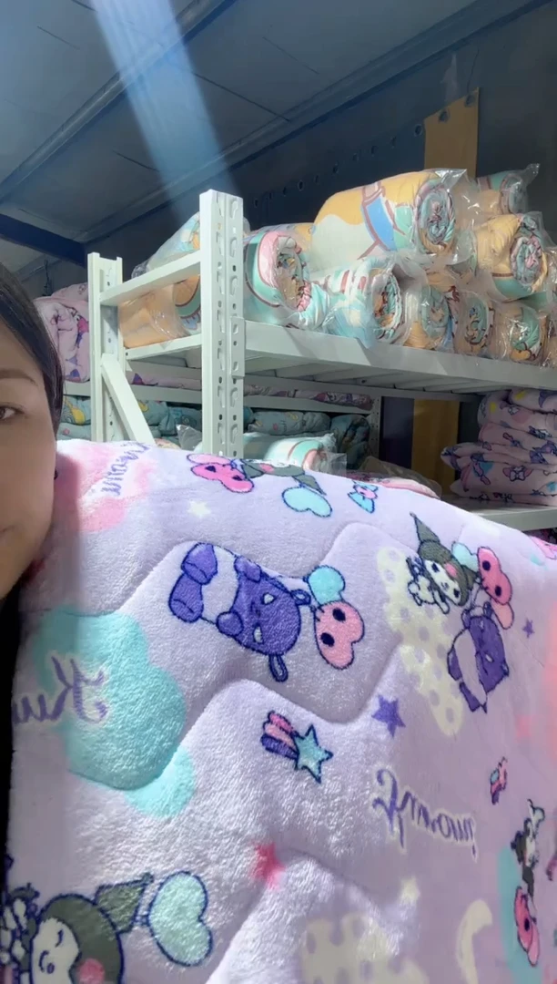 满35包邮   200*200绒毯子   瑕疵