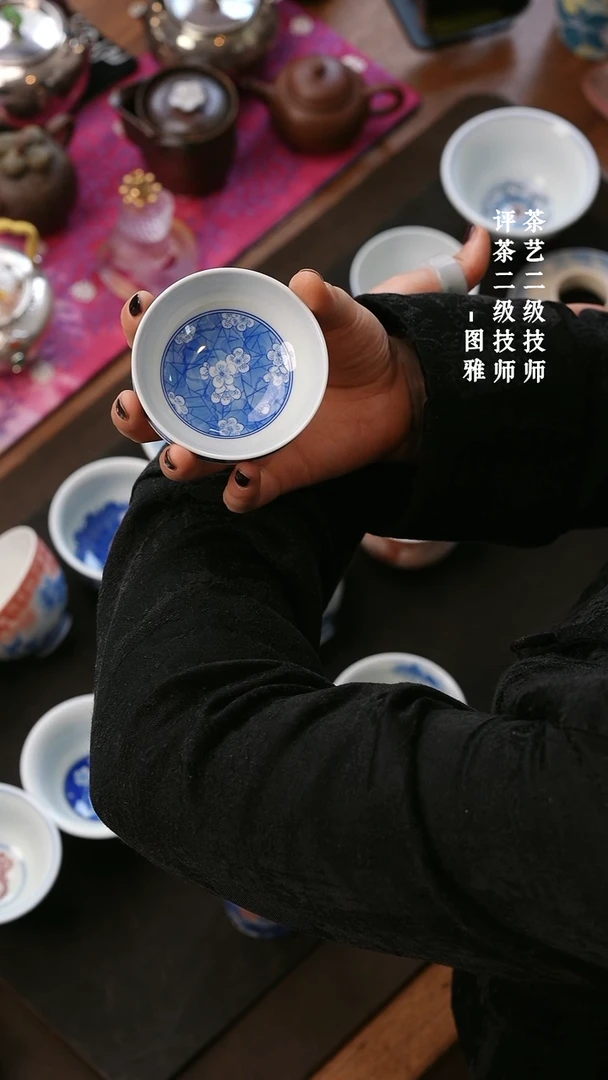 【闪购商品】月造内绘冰梅杯