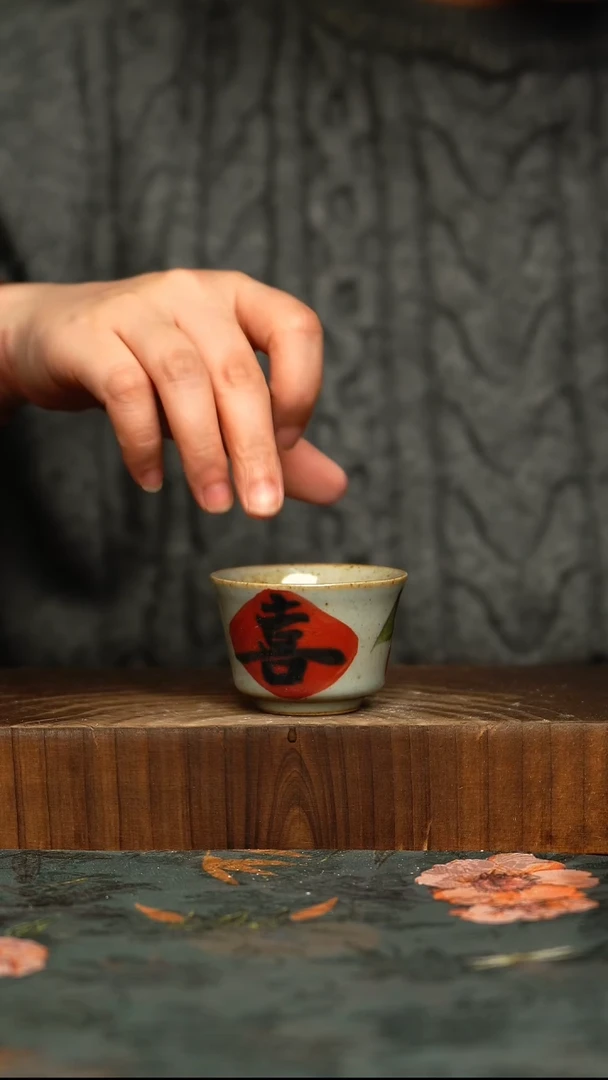 杯釉下彩手工手绘同款陶器