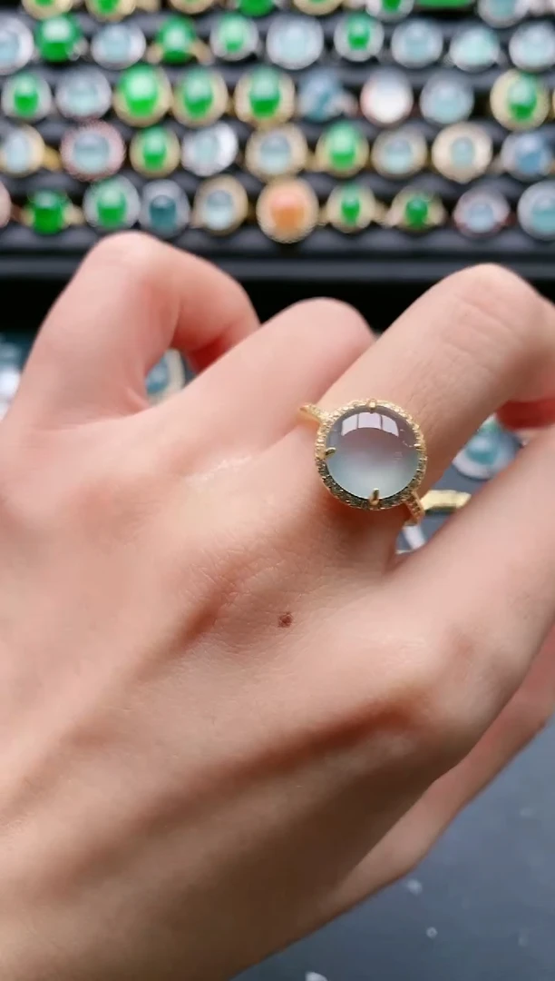 【闪购商品】翡翠戒指银S925镶嵌1111111