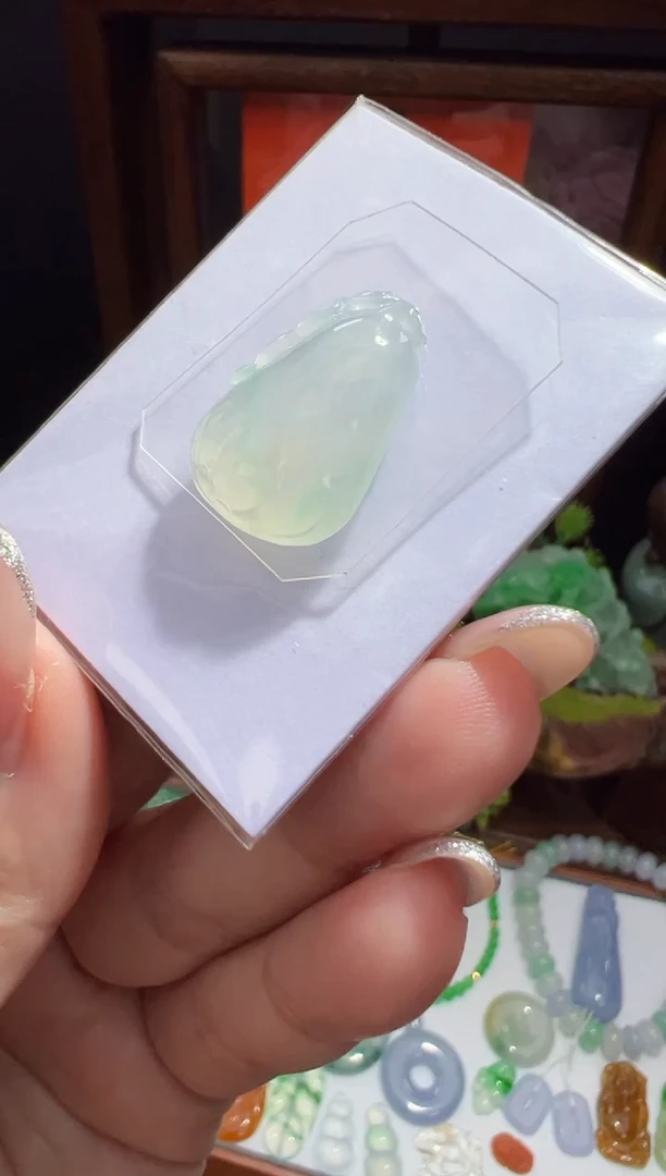 未镶嵌定制翡翠22.3*15.1*5.5福瓜