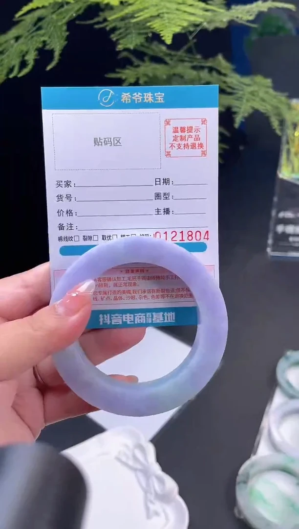 未镶嵌手镯定制翡翠天***果手镯