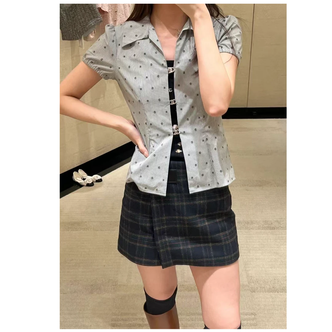 99新 Chanel/香奈儿 双双臻选/ck80378/香奈儿衬衫/38（24新款