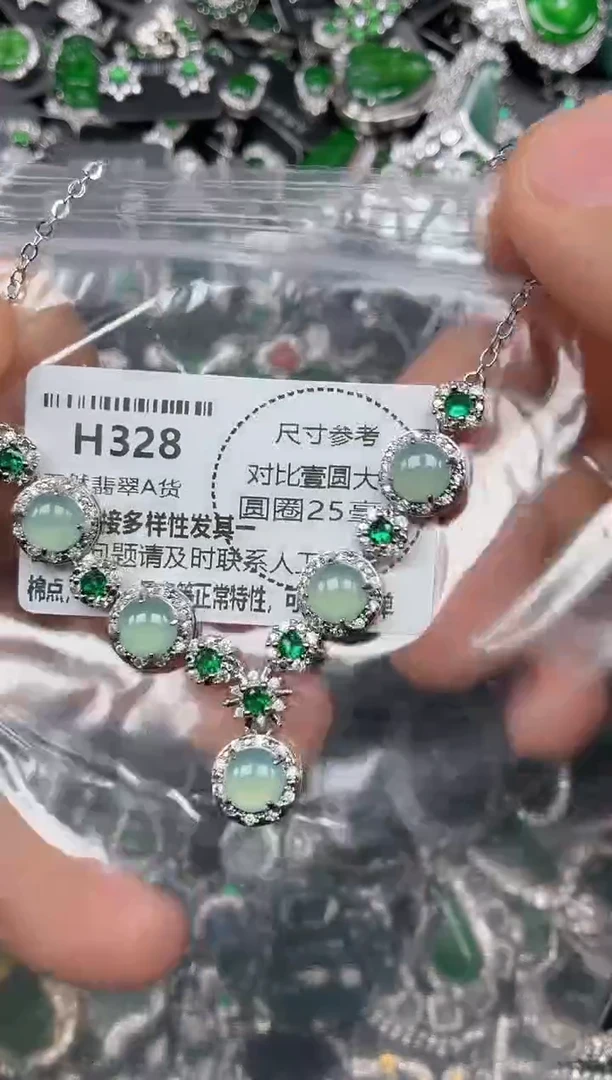 颈饰未镶嵌翡翠H328项链