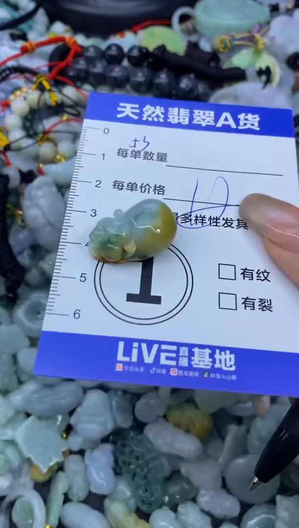颈饰未镶嵌翡翠天然翡翠A货批量多样性发一件
