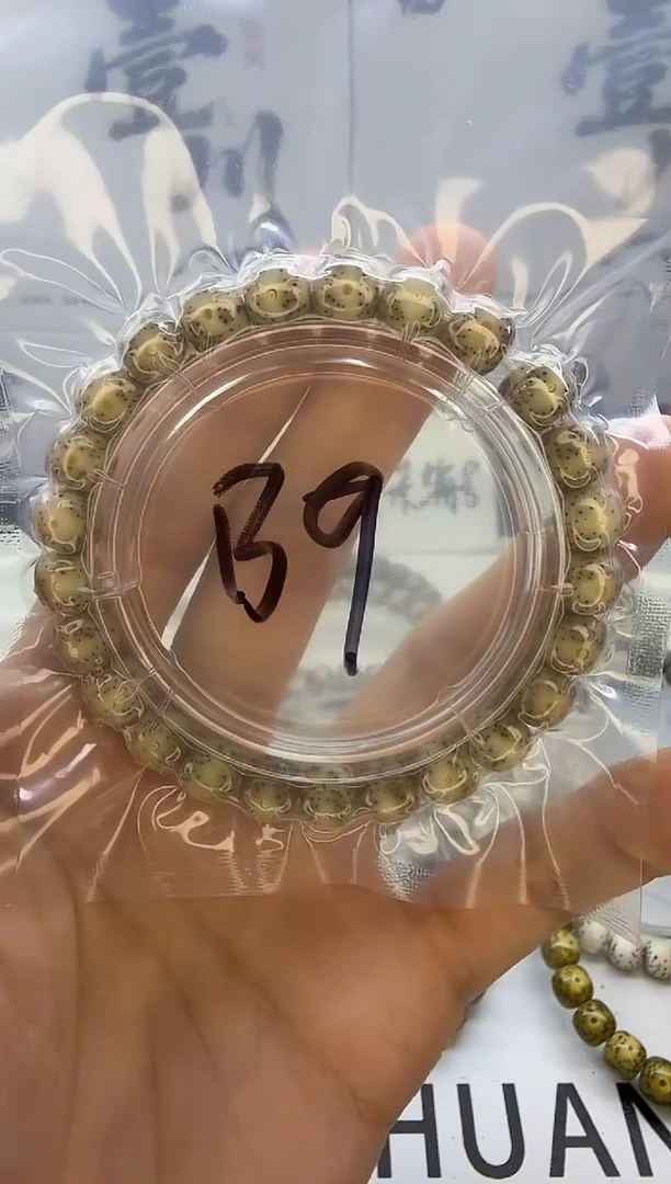 手串星月菩提9/8 奶奶灰 黄金瞳 针尖星 同枝果