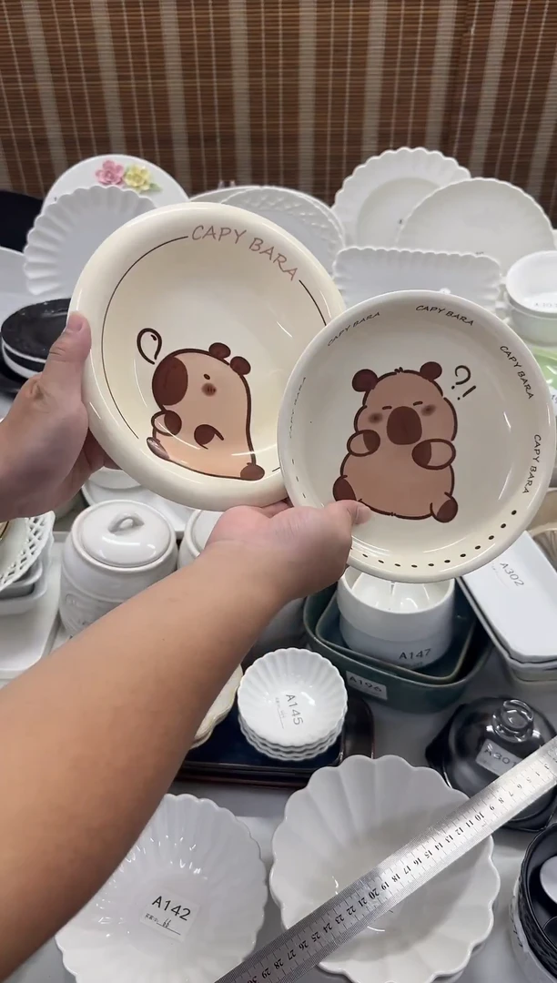 瓷             2个8英寸深盘