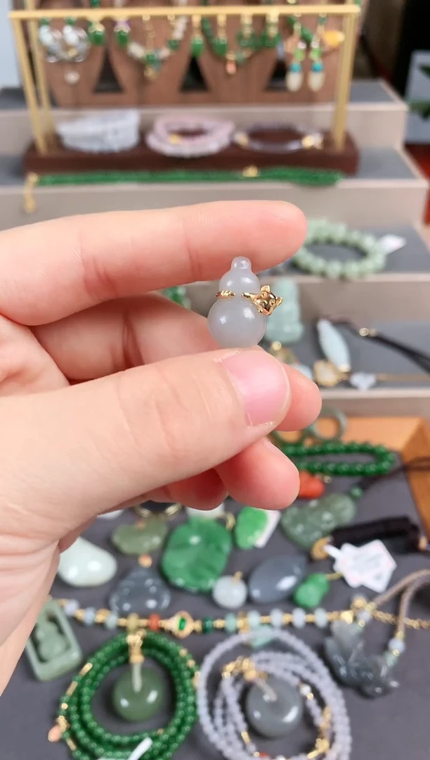 吊坠(不含链)银S925镶嵌和田玉1