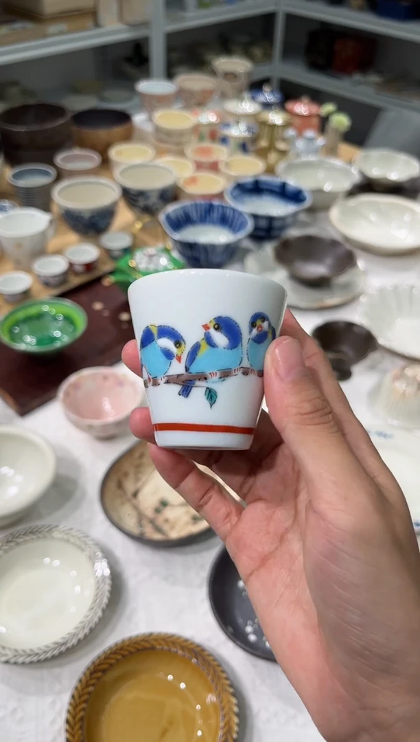 瓷片星*缘起山雀手握杯