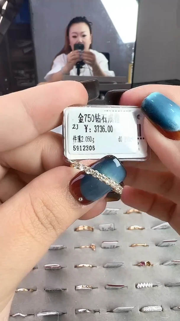 18K金镶嵌戒指/指环钻石星哥臻选【全新品牌天然真金真钻】