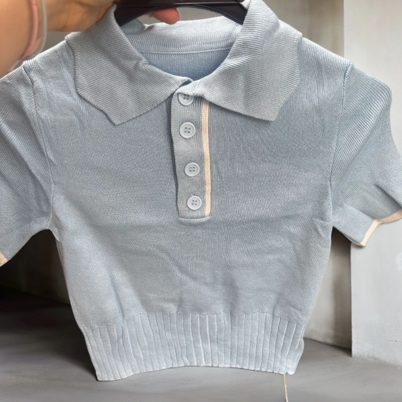 T恤夏季混搭款随机发类修设计日常抗起球性感风宽松型