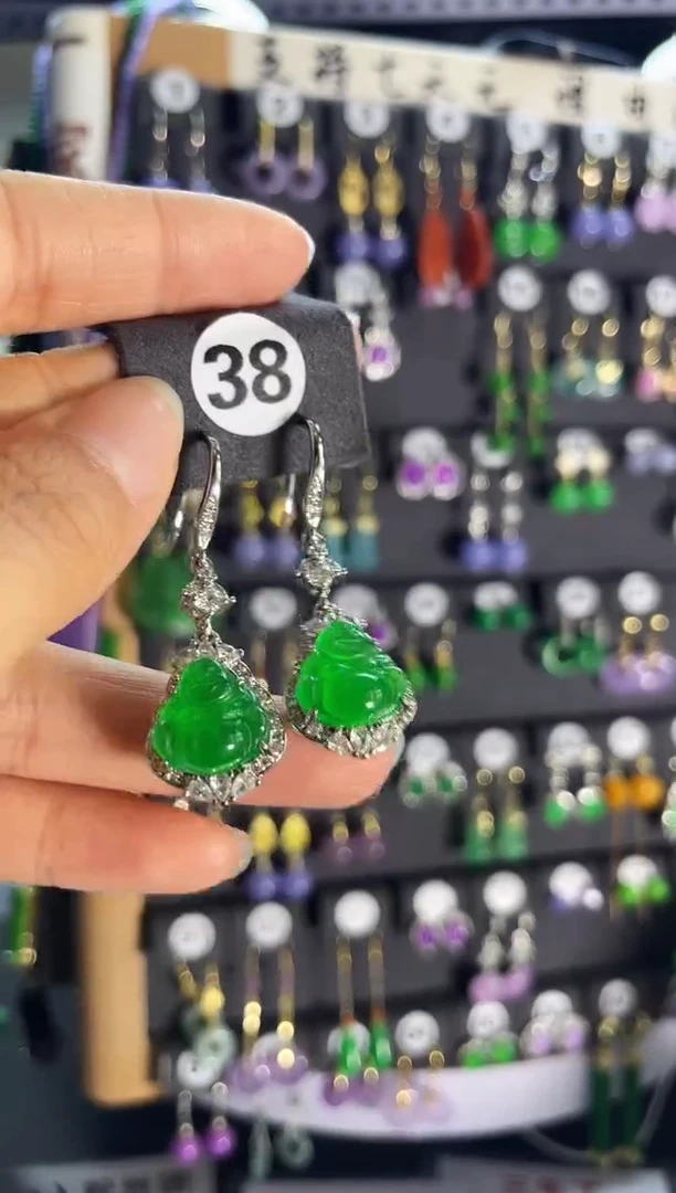 翡翠银S925镶嵌颈饰38...