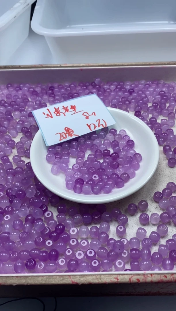 【闪购商品】玛瑙/玉髓颈饰未镶嵌w2266冰紫老型8mm*20颗