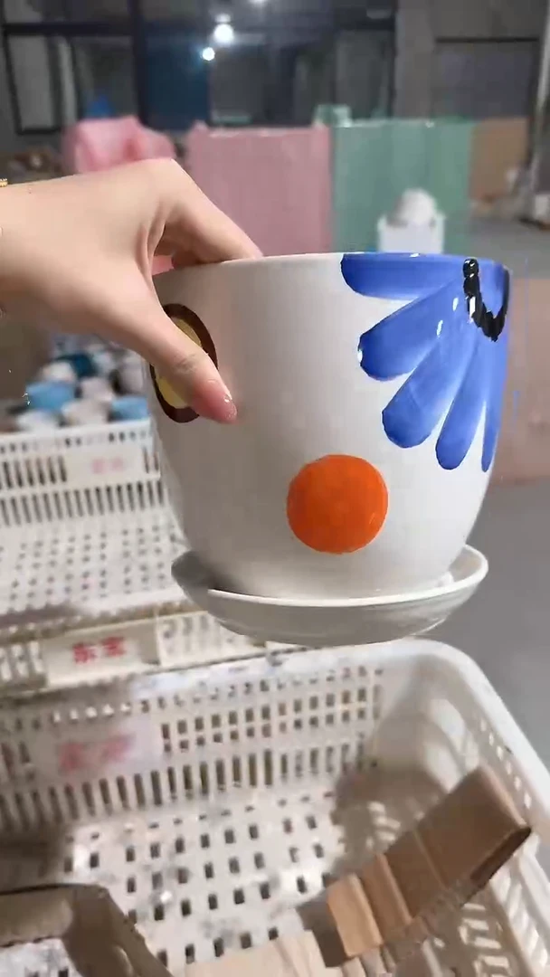 高温陶瓷花盆+E20