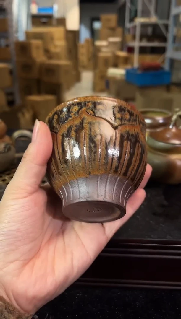 宜兴紫砂 紫砂茶壶 碳化杯