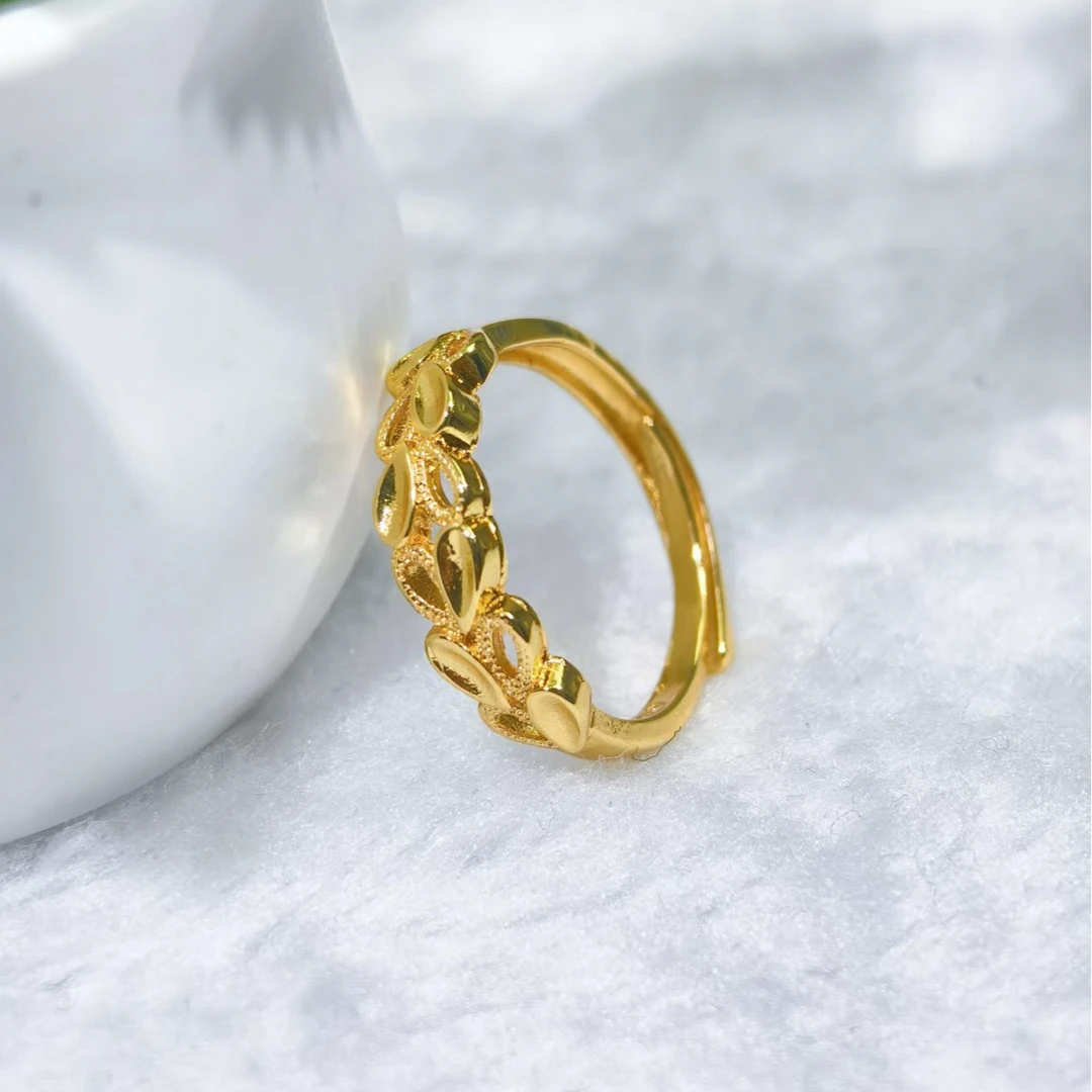 精美麦穗开口戒指908