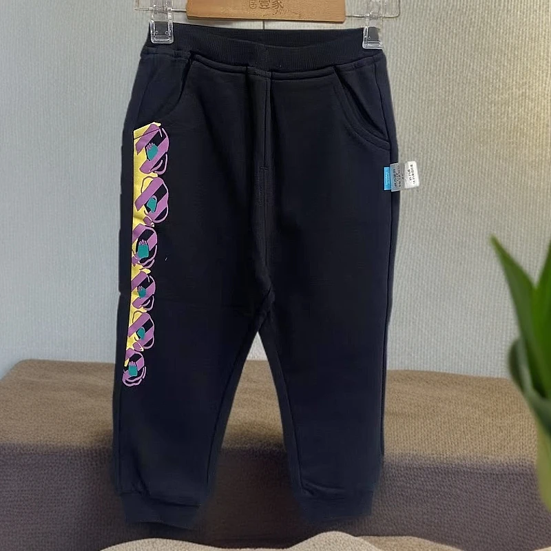 优儿宝贝6012832女宝针织运动长裤韩版百搭舒适休闲春秋直筒长裤