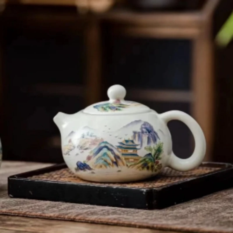 C946-天青汝窑山水西施壶GBY