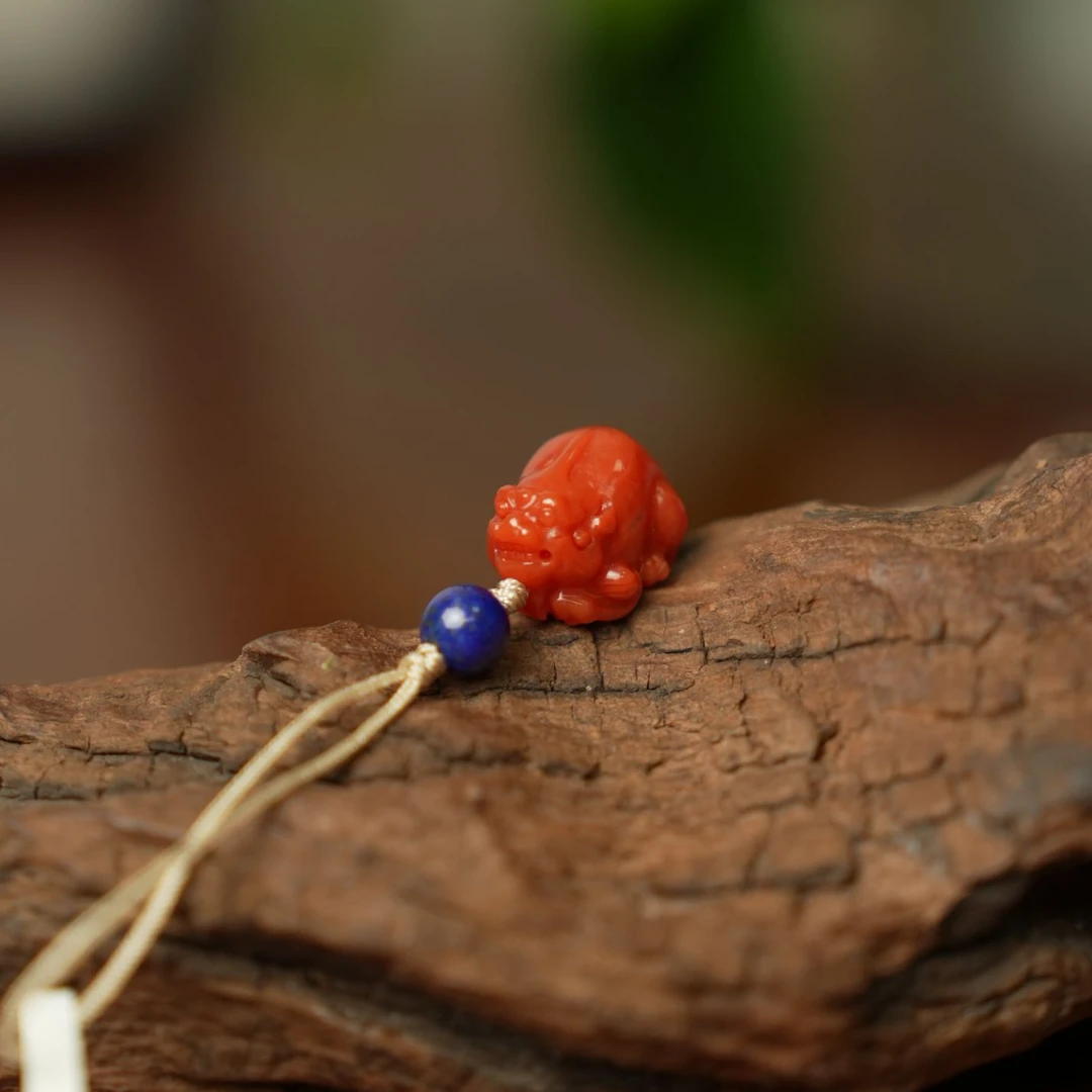 【吉福珠宝】南红玛瑙满色满肉满玉化貔貅手机链