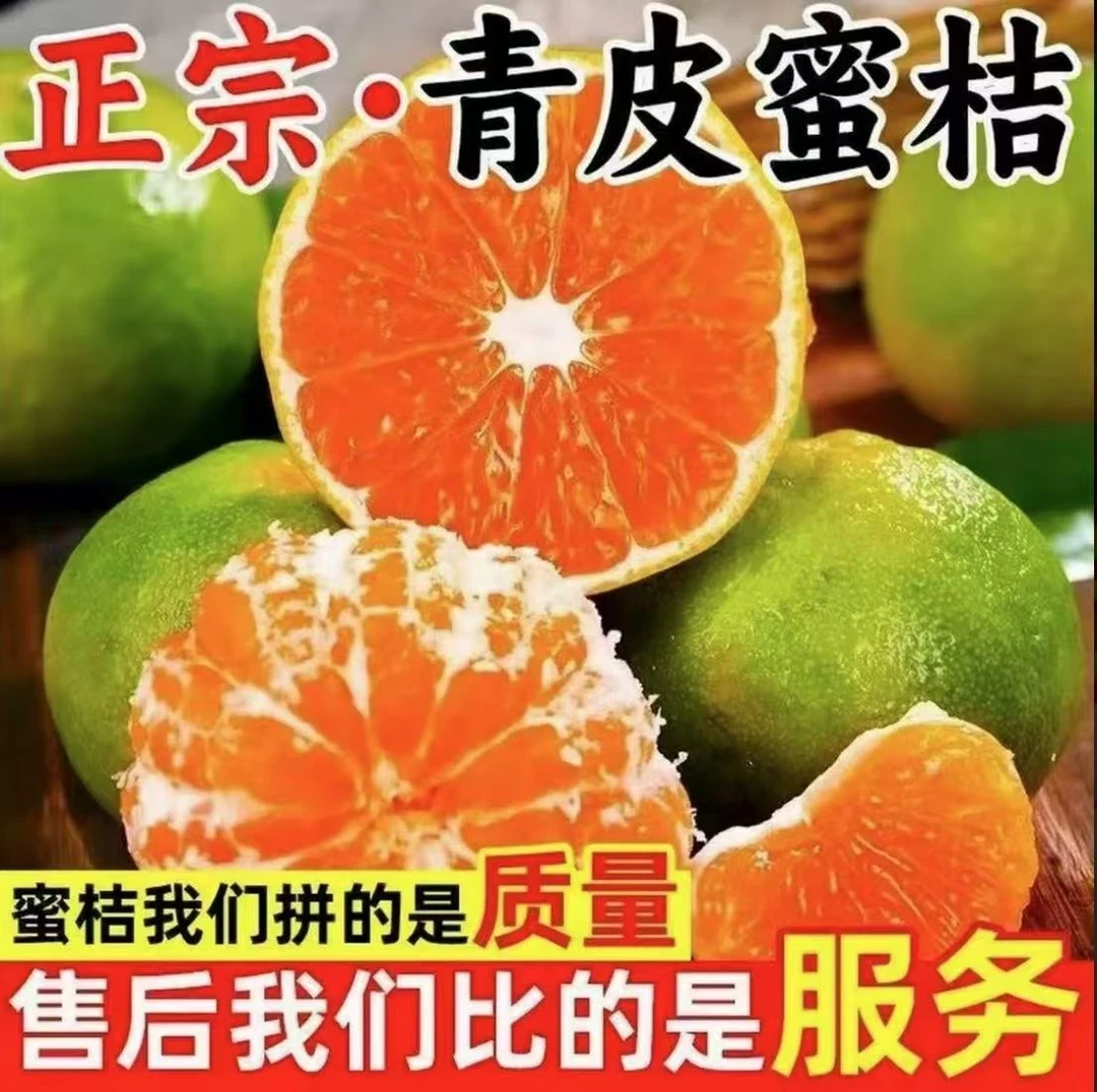 【10斤破价1天】现摘青皮蜜桔爆汁酸甜爽口当季新鲜果园直发