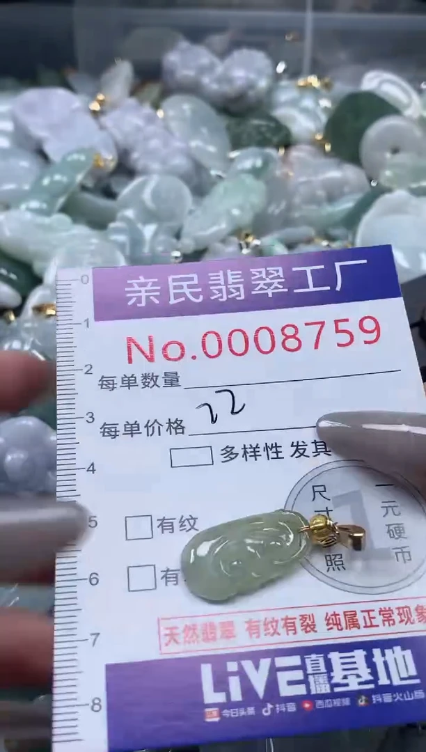 颈饰未镶嵌翡翠8759