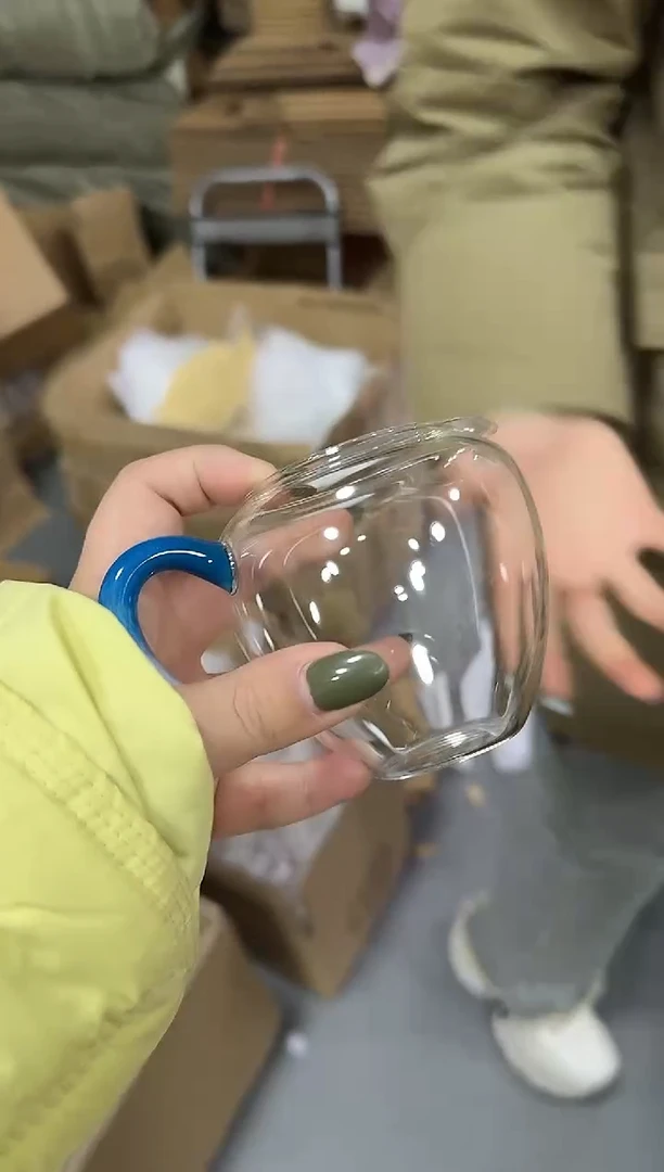 蓝白悠然公道杯