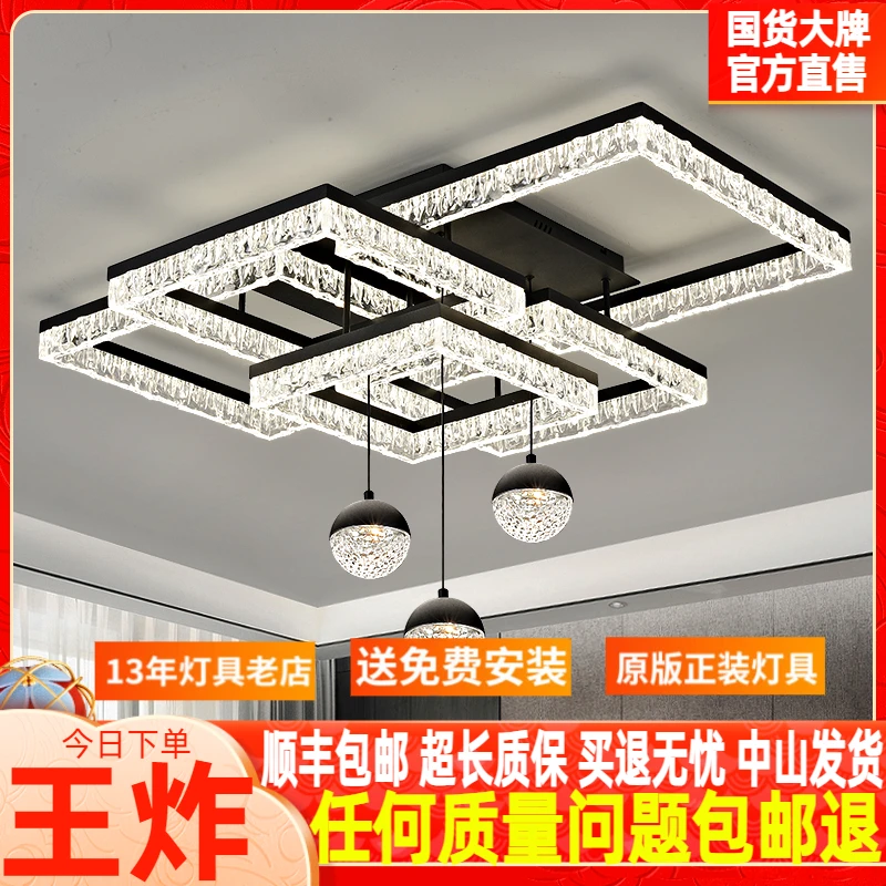 客厅灯意式极简风简约现代客厅树脂卧室2025年新款高级感中山灯具