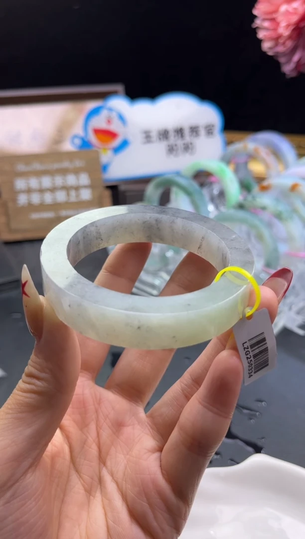 未镶嵌手镯定制翡翠烟雨乌鸡正装56-61