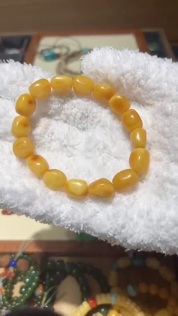 手链琥珀未镶嵌精品俄蜜随形