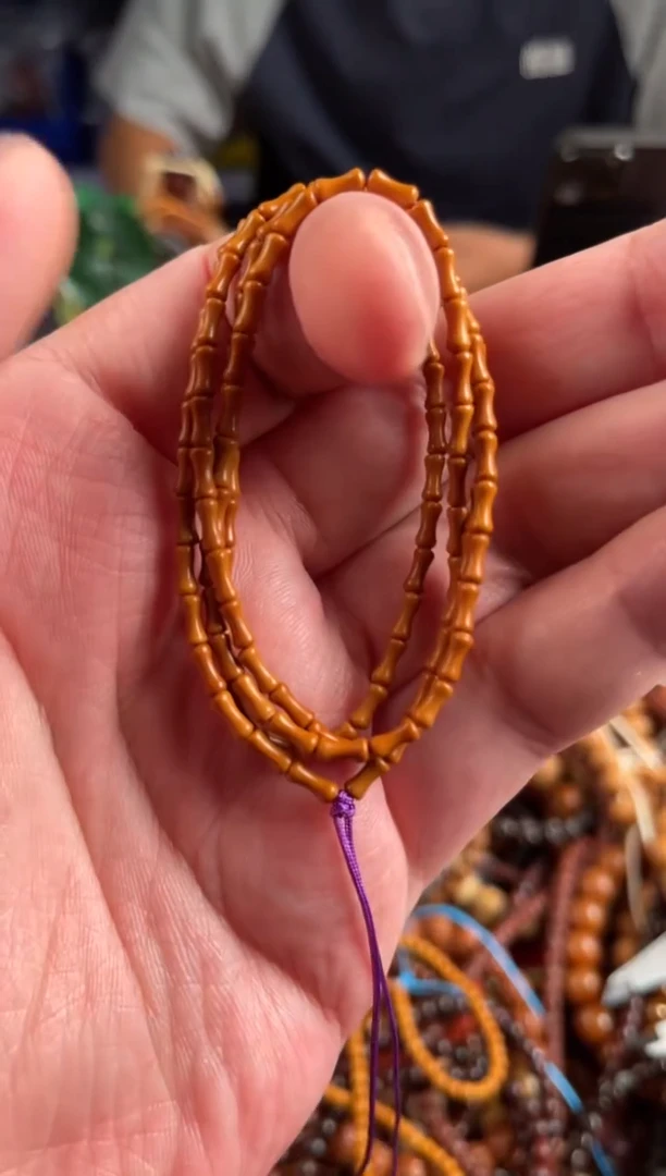 橄榄核手串王胖子文玩工作室核壁竹节108