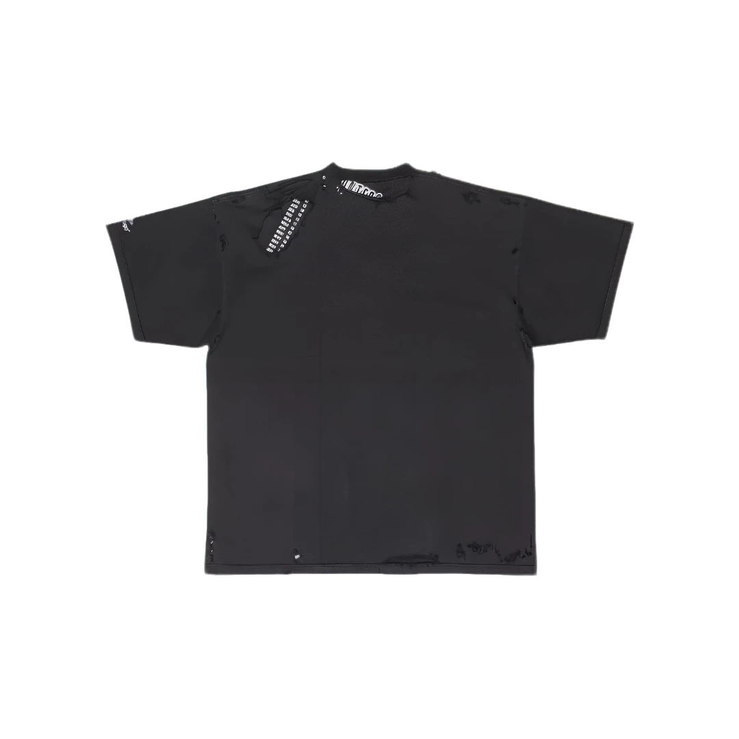 未使用 Balenciaga/巴黎世家 国内现货 奥莱 日历款大破洞T恤
