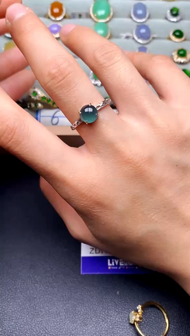 【闪购商品】翡翠戒指银S925镶嵌..............